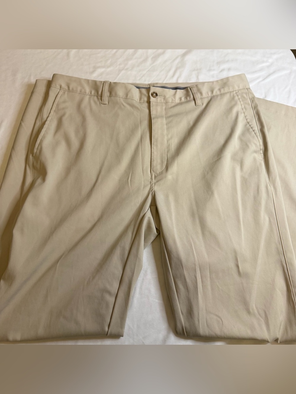 Daniel Cremieux Signature Collection Tan Dress Pants 36x34 Stretch - Picture 2 of 5